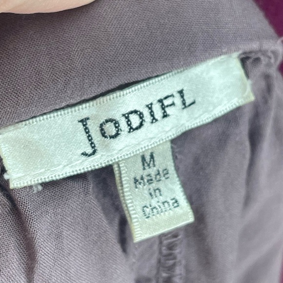 Jodifl size medium purple gray off the shoulder dress cross stitch design - Picture 5 of 5